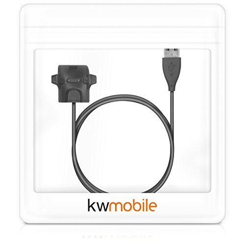kwmobile Cable de Carga Compatible con Huawei Honor Band 5/4 / 3/3 Pro / 2/2 Pro - Conector USB con Base de conexión para Fitness Tracker y smartwatch
