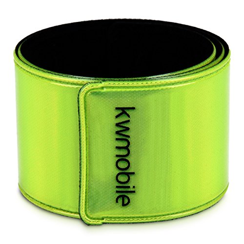 kwmobile Set de 6X Cinta Reflectante - Bandas Reflectantes enrollables para Alta Visibilidad - Tiras Fluorescentes neón para Deporte al Aire Libre