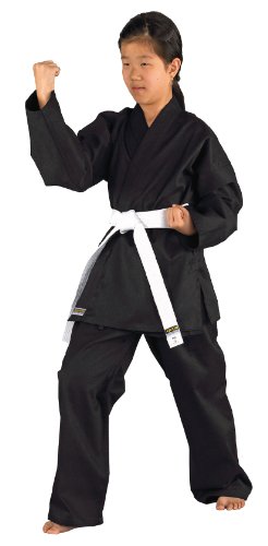 KWON Karatea shadow - Kimono de artes marciales infantil, tamaño 140 cm, color negro KWON Karatea shadow - Kimono de artes marciales infantil, tamaño 140 cm, color negro
