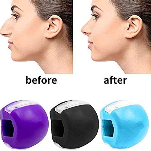 KWY Jawzrsize-Jaw Exerciser Tonificación del Cuello Nivel Principiante, Ejercitador Fitness Cuello esférico Tonificación Facial Mandíbula del tamaño de la mandíbula, Define la línea de la mandíbula KWY Jawzrsize-Jaw Exerciser Tonificación del Cuello Nivel Principiante, Ejercitador Fitness Cuello esférico Tonificación Facial Mandíbula del tamaño de la mandíbula, Define la línea de la mandíbula