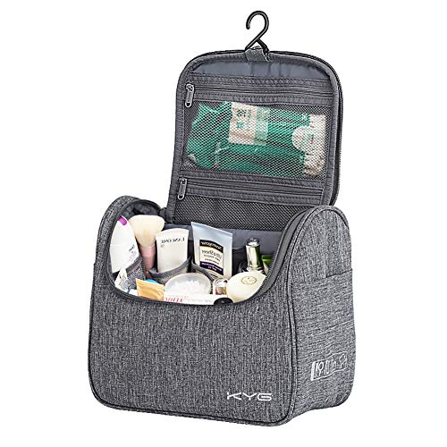 KYG Bolsa de Aseo Colgante Organizador Cosmético de Viaje Ducha Bolsa de Baño para Hombres Mujeres Resistente al Agua Gris KYG Bolsa de Aseo Colgante Organizador Cosmético de Viaje Ducha Bolsa de Baño para Hombres Mujeres Resistente al Agua Gris