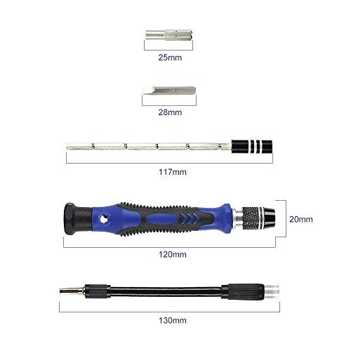 KYG Juego de Destornilladores Profesional con 56 Puntas Magnética Kit de Herramientas de Reparación para Reparar Smartphone Laptops Xbox Cámara Reloj Gafas KYG Juego de Destornilladores Profesional con 56 Puntas Magnética Kit de Herramientas de Reparación para Reparar Smartphone Laptops Xbox Cámara Reloj Gafas