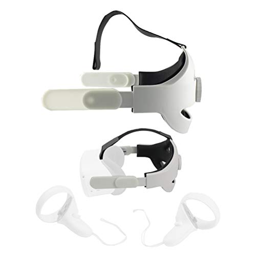 kylew Oculus Quest 2VR Strap Correa Ajustable para la Cabeza con cojín Soporte de Diadema de Repuesto y Reduce la presión de la Cabeza en VR, Cómoda Correa Protectora para Oculus Quest 2