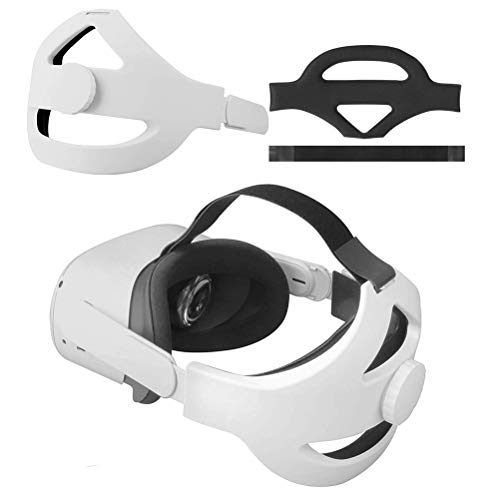 kylew Oculus Quest 2VR Strap Correa Ajustable para la Cabeza con cojín Soporte de Diadema de Repuesto y Reduce la presión de la Cabeza en VR, Cómoda Correa Protectora para Oculus Quest 2