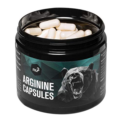 L-Arginina 160 cápsulas de nu3 – Comprimidos con 2200 mg - Dosis pura diaria controlada – Amino semi esencial para atletas de alto rendimiento – Mejora la masa muscular – Suplemento vegano L-Arginina 160 cápsulas de nu3 – Comprimidos con 2200 mg - Dosis pura diaria controlada – Amino semi esencial para atletas de alto rendimiento – Mejora la masa muscular – Suplemento vegano