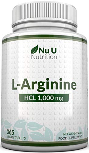 L-Arginina 4000-365 Comprimidos Vegetarianos y Veganos, Suministro Hasta Para Un Año de L-Arginina HCL, 1000 mg por Comprimido, Más Potente Que las Cápsulas de L-Arginina de las Marcas Competidoras L-Arginina 4000-365 Comprimidos Vegetarianos y Veganos, Suministro Hasta Para Un Año de L-Arginina HCL, 1000 mg por Comprimido, Más Potente Que las Cápsulas de L-Arginina de las Marcas Competidoras