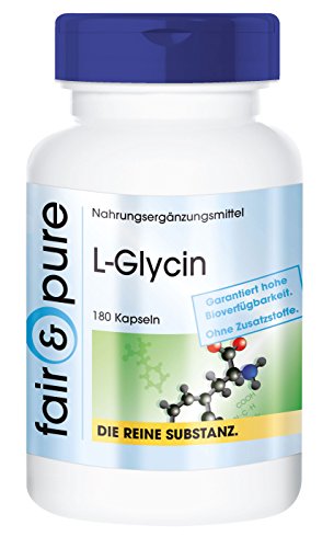 L-Glicina 500mg - Pura y Vegana - 180 Cápsulas L-Glicina 500mg - Pura y Vegana - 180 Cápsulas