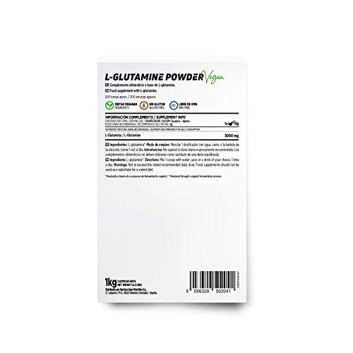 L-Glutamina de HSN | L Glutamine | 100% Pura en Polvo | Suplemento Recuperador Post Entrenamiento, Aminoácido Para Deportistas | Vegano, Sin Gluten, Sin Lactosa, Sabor Natural, 1000 gr L-Glutamina de HSN | L Glutamine | 100% Pura en Polvo | Suplemento Recuperador Post Entrenamiento, Aminoácido Para Deportistas | Vegano, Sin Gluten, Sin Lactosa, Sabor Natural, 1000 gr