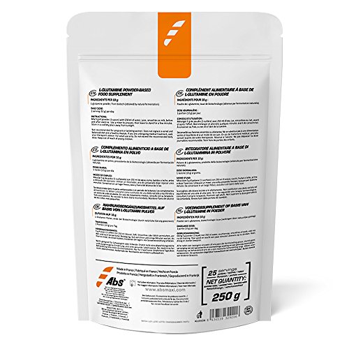 L-GLUTAMINA EN POLVO * 25 raciones / 250 g * Recuperación después del ejercicio físico, sistema inmune, dolor muscular * Garantía de satisfacción o reembolso * Fabricado en Francia L-GLUTAMINA EN POLVO * 25 raciones / 250 g * Recuperación después del ejercicio físico, sistema inmune, dolor muscular * Garantía de satisfacción o reembolso * Fabricado en Francia