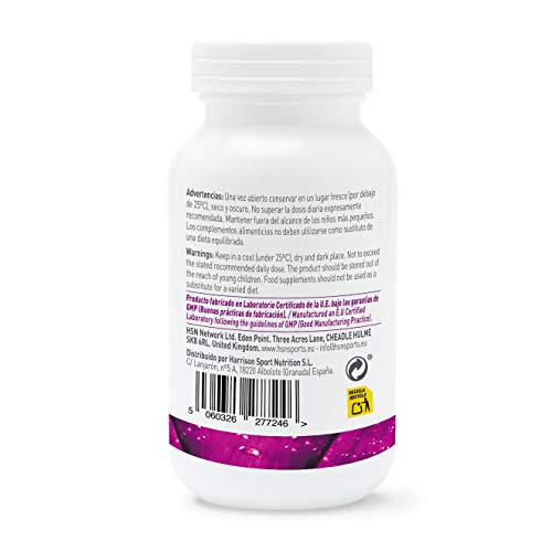 L-Ornitina de HSN | 500mg | Aminoácido para el Metabolismo del Deportista, Apto Vegano, Sin Gluten, Sin Lactosa, 120 Cápsulas Vegetales