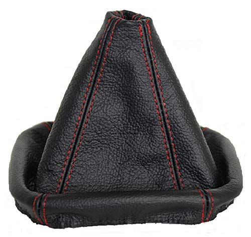 L & P Car Design L&P A0026 Funda Saco Cuero Piel Genuina Negro con Costura roja Rojo de Palanca de Cambios Cambio Velocidad velocidades Marchas Saco de conmutación L & P Car Design L&P A0026 Funda Saco Cuero Piel Genuina Negro con Costura roja Rojo de Palanca de Cambios Cambio Velocidad velocidades Marchas Saco de conmutación