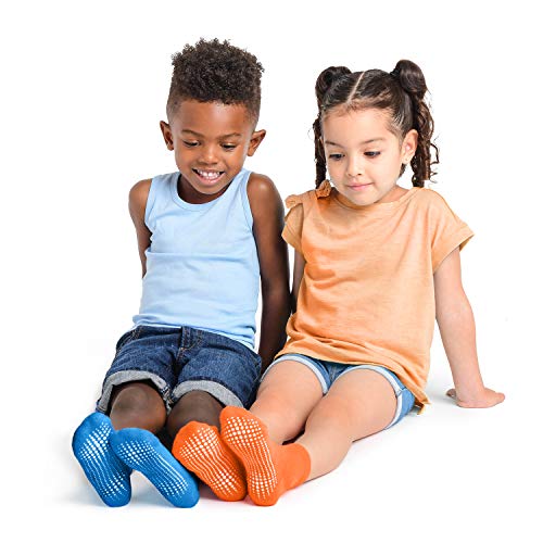 LA Active Calcetines Deportivos Antideslizantes - 6 Pares - Bebé Niño Pequeño Infante Recién Nacido Chicos Chicas Anti Deslizante/Patinazos (Arcoíris, 4-7 Años) LA Active Calcetines Deportivos Antideslizantes - 6 Pares - Bebé Niño Pequeño Infante Recién Nacido Chicos Chicas Anti Deslizante/Patinazos (Arcoíris, 4-7 Años)