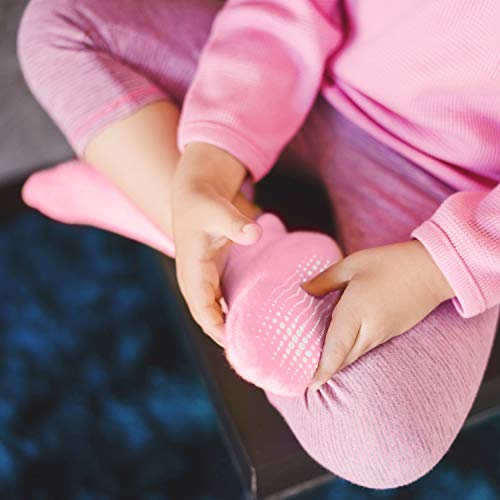 LA Active Tobillera Calcetines Antideslizantes - 6 Pares - para Bebé Niños Niñas Infantil Recién Nacido (Niñas, 4-7 Años)