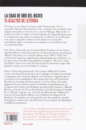 La edad de oro del boxeo: 15 asaltos de leyenda (VARIOS) La edad de oro del boxeo: 15 asaltos de leyenda (VARIOS)