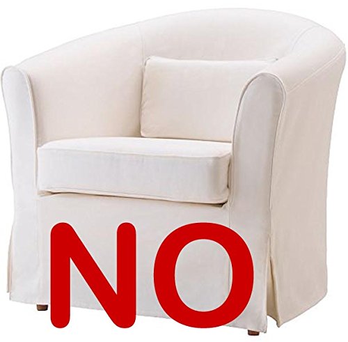 La funda de repuesto Ektorp Jennylund es compatible con silla IKEA Jennylund. Repuesto de funda de sofá (algodón gris claro)