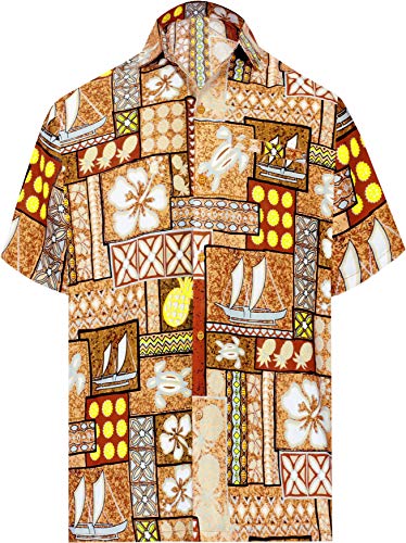 LA LEELA botón de los hombres abajo de manga corta bolsillo delantero cuello de la camisa partido del macho de peso ligero impreso floral suave tela del diseñador impresa clásica camisa divertida coba LA LEELA botón de los hombres abajo de manga corta bolsillo delantero cuello de la camisa partido del macho de peso ligero impreso floral suave tela del diseñador impresa clásica camisa divertida coba