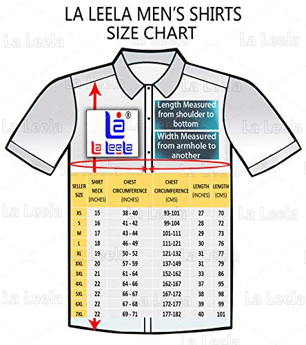 LA LEELA botón de los hombres abajo de manga corta bolsillo delantero cuello de la camisa partido del macho de peso ligero impreso floral suave tela del diseñador impresa clásica camisa divertida coba