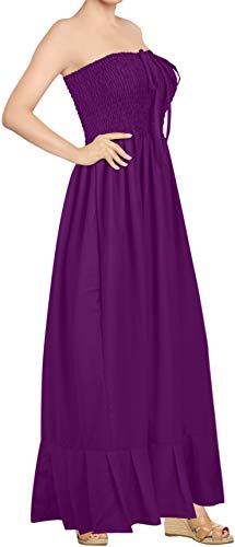 LA LEELA rayón Suave Llanura 2 en 1 Mujer más tamaño cóctel Fiesta sin Tirantes Cuello Cinta para el Pelo Corto la Ajuste Llamarada Cubre para Arriba Corta para Estar en casa señoras Violeta LA LEELA rayón Suave Llanura 2 en 1 Mujer más tamaño cóctel Fiesta sin Tirantes Cuello Cinta para el Pelo Corto la Ajuste Llamarada Cubre para Arriba Corta para Estar en casa señoras Violeta
