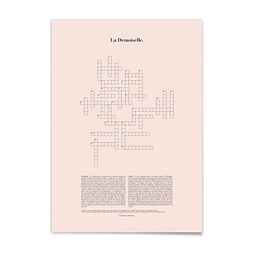 La Majorette - Póster de bigote, 30 x 40 cm, color rosa pálido La Majorette - Póster de bigote, 30 x 40 cm, color rosa pálido