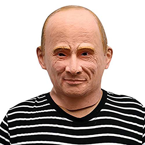 La máscara del presidente ruso Vladimir Putin - Perfecto para el Carnaval y Halloween - Disfraz de adulto - Látex, unisex Talla única