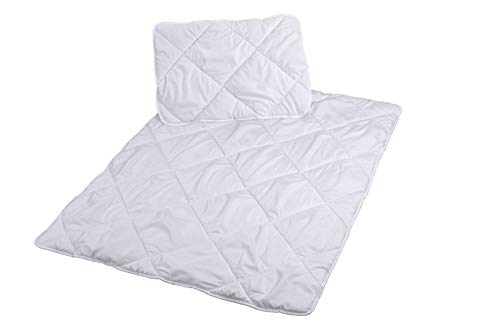 La ropa de cama de Aby completa el juego 135 X 200 CM para elegir la ropa de cama infantil de algodón de 2 piezas (Edredón y almohada (sin funda) JUEGO DE 2 PIEZAS) (Blanco, 100 x 135 cm)