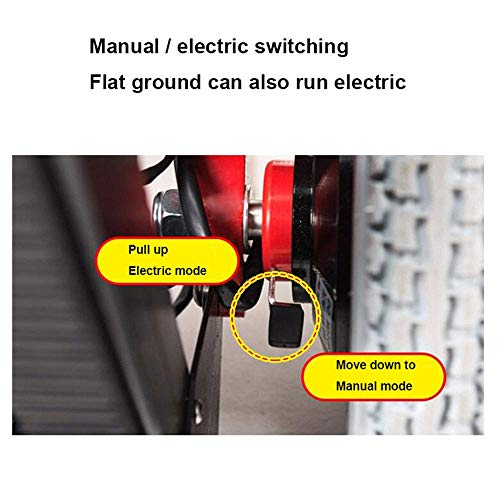 La silla de ruedas eléctrica plegable puede subir escaleras. Silla de ruedas portátil. Viaje ligero, para discapacitados y ancianos. Sube y baja la escalera completamente automática.,Rojo