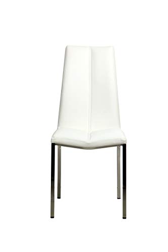 La Silla Española Ourense Silla, Telas, Blanco, 94 cm (Alto) x 43,5 cm (Ancho) x 58 cm (Profundidad)