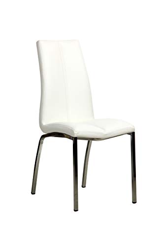 La Silla Española Ourense Silla, Telas, Blanco, 94 cm (Alto) x 43,5 cm (Ancho) x 58 cm (Profundidad) La Silla Española Ourense Silla, Telas, Blanco, 94 cm (Alto) x 43,5 cm (Ancho) x 58 cm (Profundidad)