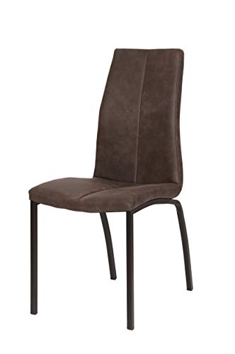 La Silla Española Ourense Silla, Telas, Marrón Chocolate, 94 cm (Alto) x 43,5 cm (Ancho) x 58 cm (Profundidad) La Silla Española Ourense Silla, Telas, Marrón Chocolate, 94 cm (Alto) x 43,5 cm (Ancho) x 58 cm (Profundidad)