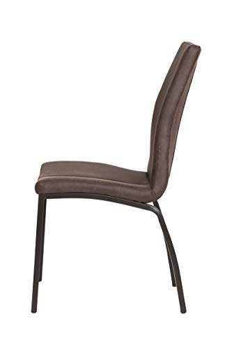 La Silla Española Ourense Silla, Telas, Marrón Chocolate, 94 cm (Alto) x 43,5 cm (Ancho) x 58 cm (Profundidad) La Silla Española Ourense Silla, Telas, Marrón Chocolate, 94 cm (Alto) x 43,5 cm (Ancho) x 58 cm (Profundidad)