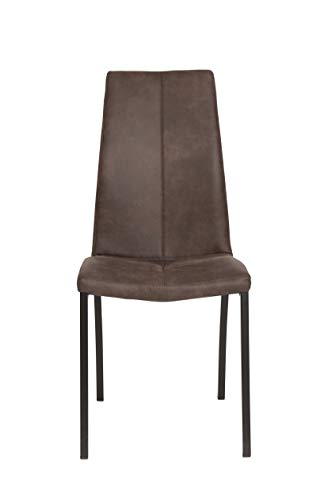 La Silla Española Ourense Silla, Telas, Marrón Chocolate, 94 cm (Alto) x 43,5 cm (Ancho) x 58 cm (Profundidad) La Silla Española Ourense Silla, Telas, Marrón Chocolate, 94 cm (Alto) x 43,5 cm (Ancho) x 58 cm (Profundidad)