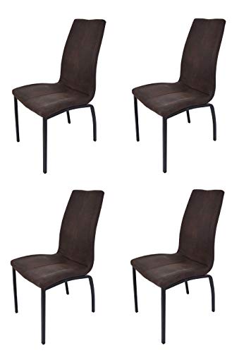 La Silla Española Ourense Silla, Telas, Marrón Chocolate, 94 cm (Alto) x 43,5 cm (Ancho) x 58 cm (Profundidad) La Silla Española Ourense Silla, Telas, Marrón Chocolate, 94 cm (Alto) x 43,5 cm (Ancho) x 58 cm (Profundidad)