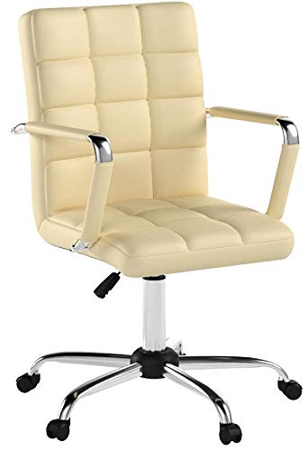 La Silla Española Tenerife Silla con Ruedas, Piel_sintética, Beige, 59x54x101 cm La Silla Española Tenerife Silla con Ruedas, Piel_sintética, Beige, 59x54x101 cm