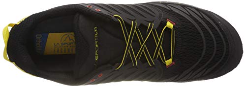 La Sportiva Akasha Trail Running Calzado para Hombre, Multicolor (Red/Black/Yellow), 42 EU