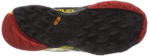 La Sportiva Akasha Trail Running Calzado para Hombre, Multicolor (Red/Black/Yellow), 42 EU