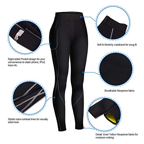 【La última Versión Original 2020】Pantalones para Adelgazar, Mallas Deportivas Mujer, Pantalón de Sudoración Adelgazantes, Leggins Anticeluliticos Fitness, Mallas Termicas de Neopreno de Deporte