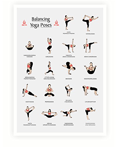 Lab NO 4 Balancing Yoga Poses and Asanas Poster in A3 Size