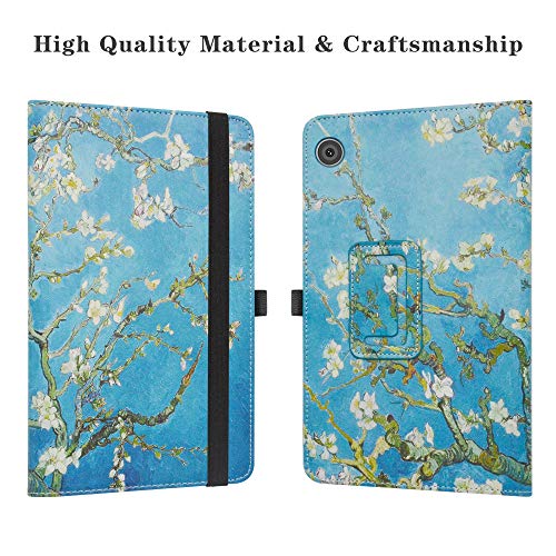 Labanem Funda para MatePad T8 2020, Slim Fit Carcasa de Cuero Sintético con Función de Soporte Folio Case para 8.0" Huawei MatePad T8 Tablet - Almond Blossom