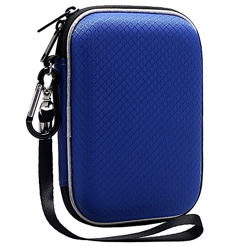 Lacdo Estuche de Disco Duro para Western Digital WD My Passport Ultra WD Elements WD P10 Game Disco Duro Externo Portátil 1TB 2TB 3TB 4TB 5TB USB 3,0 2,5" HDD Bolsa de Viaje Antigolpes, Azul