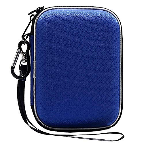 Lacdo Estuche de Disco Duro para Western Digital WD My Passport Ultra WD Elements WD P10 Game Disco Duro Externo Portátil 1TB 2TB 3TB 4TB 5TB USB 3,0 2,5" HDD Bolsa de Viaje Antigolpes, Azul