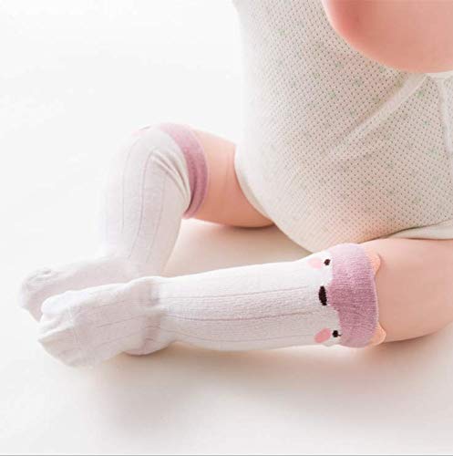 LACOFIA 6 Pares de calcetines largos de altos para bebé niñas Medias antideslizante de algodón de punto princesa infantiles niña 0-1 años LACOFIA 6 Pares de calcetines largos de altos para bebé niñas Medias antideslizante de algodón de punto princesa infantiles niña 0-1 años