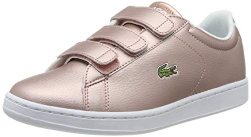 Lacoste Carnaby EVO Strap 319 2 Su, Zapatillas Unisex Adulto, Rosa (Pink/White F50), 37 EU