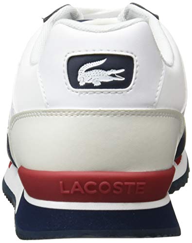 Lacoste Partner Piste 01201 SMA, Zapatillas Hombre, Blanc Wht Nvy, 44 EU