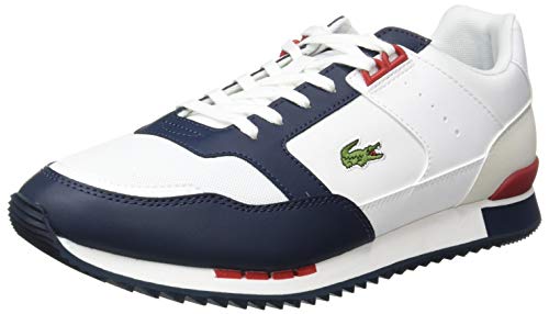 Lacoste Partner Piste 01201 SMA, Zapatillas Hombre, Blanc Wht Nvy, 44 EU Lacoste Partner Piste 01201 SMA, Zapatillas Hombre, Blanc Wht Nvy, 44 EU