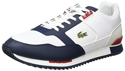 Lacoste Partner Piste 01201 SMA, Zapatillas Hombre, Blanc Wht Nvy, 44 EU