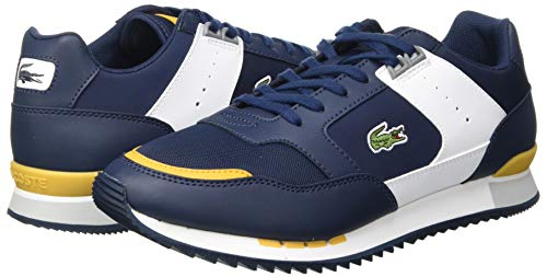 Lacoste Partner Piste 01201 SMA, Zapatillas para Hombre, Bleu Nvy YLW, 41 EU