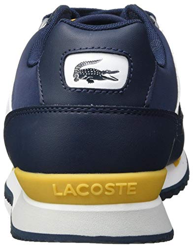 Lacoste Partner Piste 01201 SMA, Zapatillas para Hombre, Bleu Nvy YLW, 41 EU