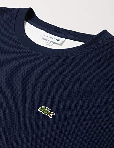 Lacoste Sh5185 Sudadera, Blanco (Farine/Marine/Pin Xp2), Large (Talla del Fabricante: 5) para Hombre