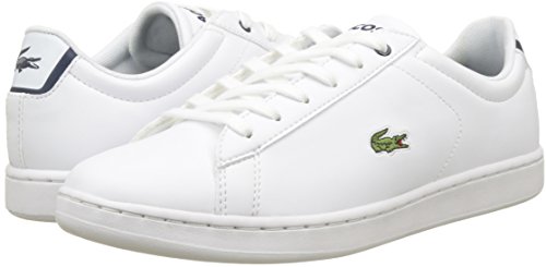 Lacoste Sport Carnaby EVO BL 1 SPJ, Bajos Infantil, Multicolor (Wht/nvy), 38 EU ( 5 UK )