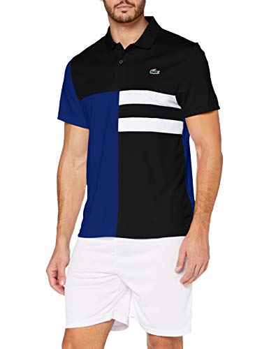 Lacoste Sport Dh2025 Camisa de Polo, Negro/Blanco Cosmic-Blanc, 3XL para Hombre